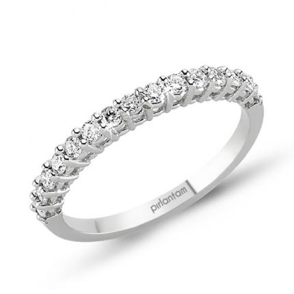 0.60 ct. Pırlanta Yarımtur Alyans